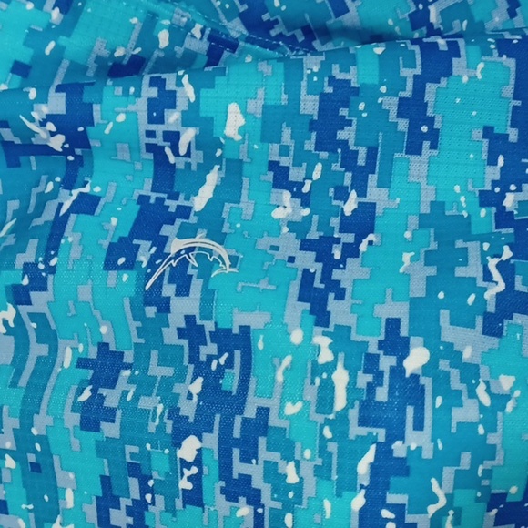 Reel Legend Mens Sports Mens Blue Print Shirt M New - Picture 3 of 7